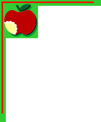 Apple Frame Clipart: Red Apple Borders and Corners for Creative Designs