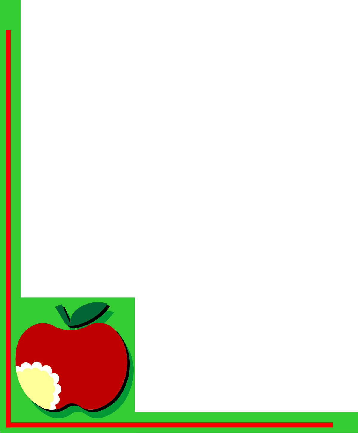 an apple with a red frame on it clip art png transparent Red Framed Apple Clipart: Vibrant Borders and Stylish Corners