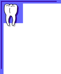 Purple Framed Tooth Clipart - Elegant Borders and Corners