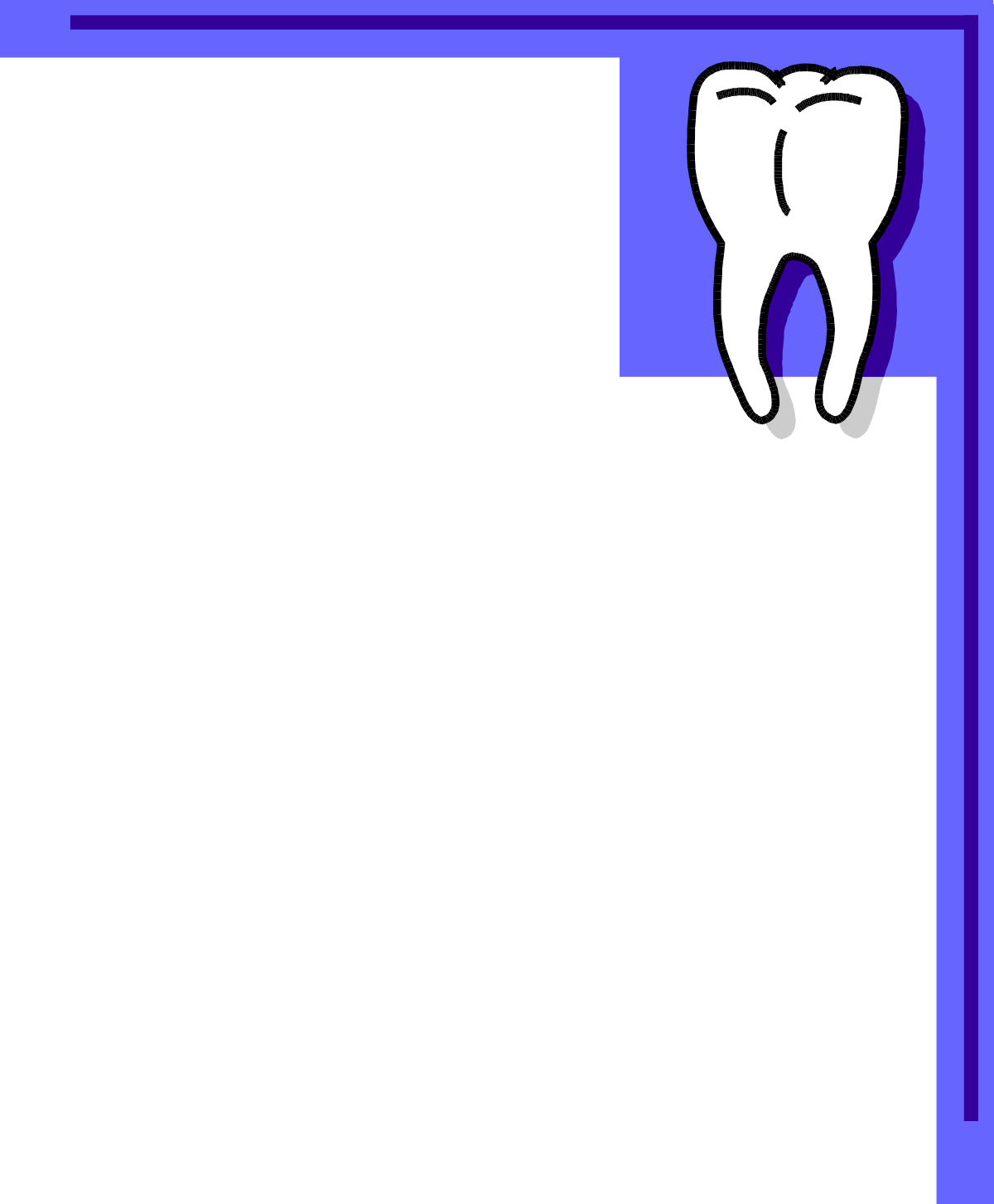 a tooth with a tooth in the middle clip art png transparent Tooth Borders and Corners Clipart - Creative Dental Design Elements