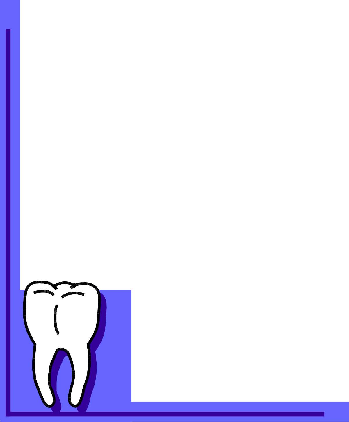 a tooth with a tooth in the middle clip art png transparent Tooth Clipart with Borders and Corners - Dental Design for Creative Projects