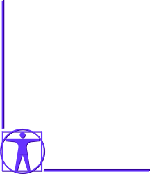 Purple Frame Clipart with a Man in the Center - Borders and Corners Design