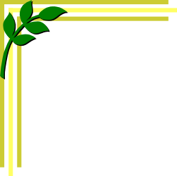 Green Leaf Frame Clipart - Elegant Border with Nature Inspiration