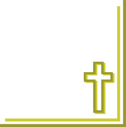 Borders and Corners Clipart: Elegant Cross in Square Frame