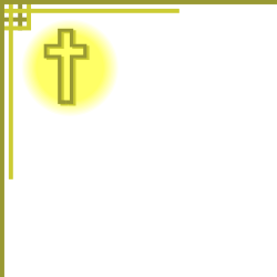 Borders and Corners Clipart: Elegant Cross and Moon Design