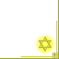 Star of David Clipart: Elegant Borders and Corners Design