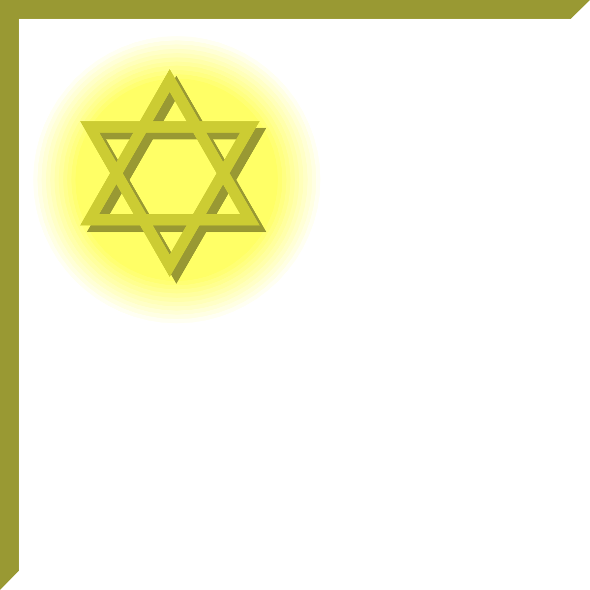 Star of David Clipart: Elegant Borders and Corners Design