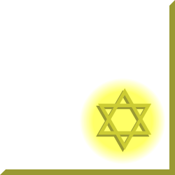 Star of David Clipart with Borders and Corners