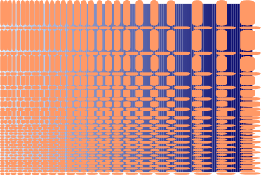 Vibrant Orange and Blue Lines - Dynamic Clipart for Creative Projects