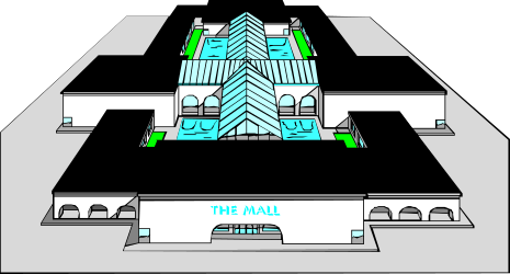Building with Green Roof Clipart for Sustainable Design