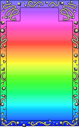 Colorful Rainbow Border Clipart for Creative Designs