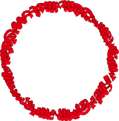 Red Hearts Circle Clipart - Perfect for Borders and Miscellaneous Designs
