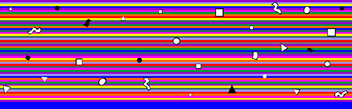 Colorful Striped Pattern with Confetti - Vibrant Borders for Leisure Design