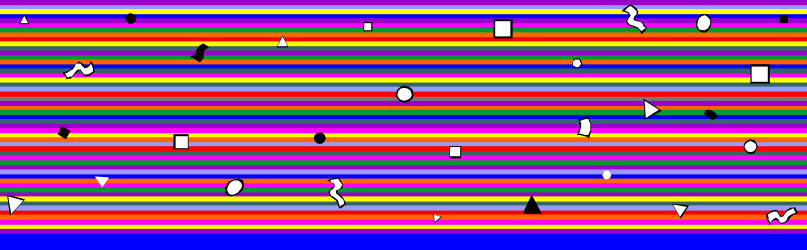 Colorful Striped Pattern with Confetti - Vibrant Borders for Leisure Design