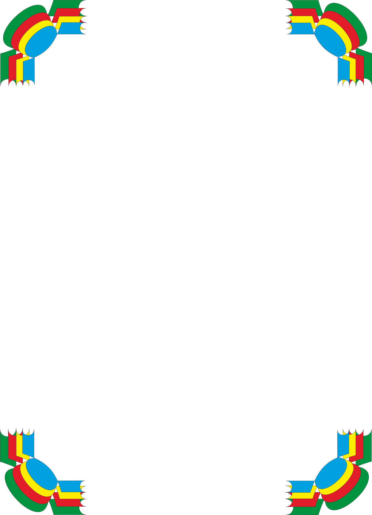a rainbow colored bird frame with a black background clip art png transparent Rainbow Colored Bird Borders and Corners Clipart for Creative Projects