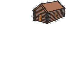 Charming Small House with Roof and Chimney Clipart
