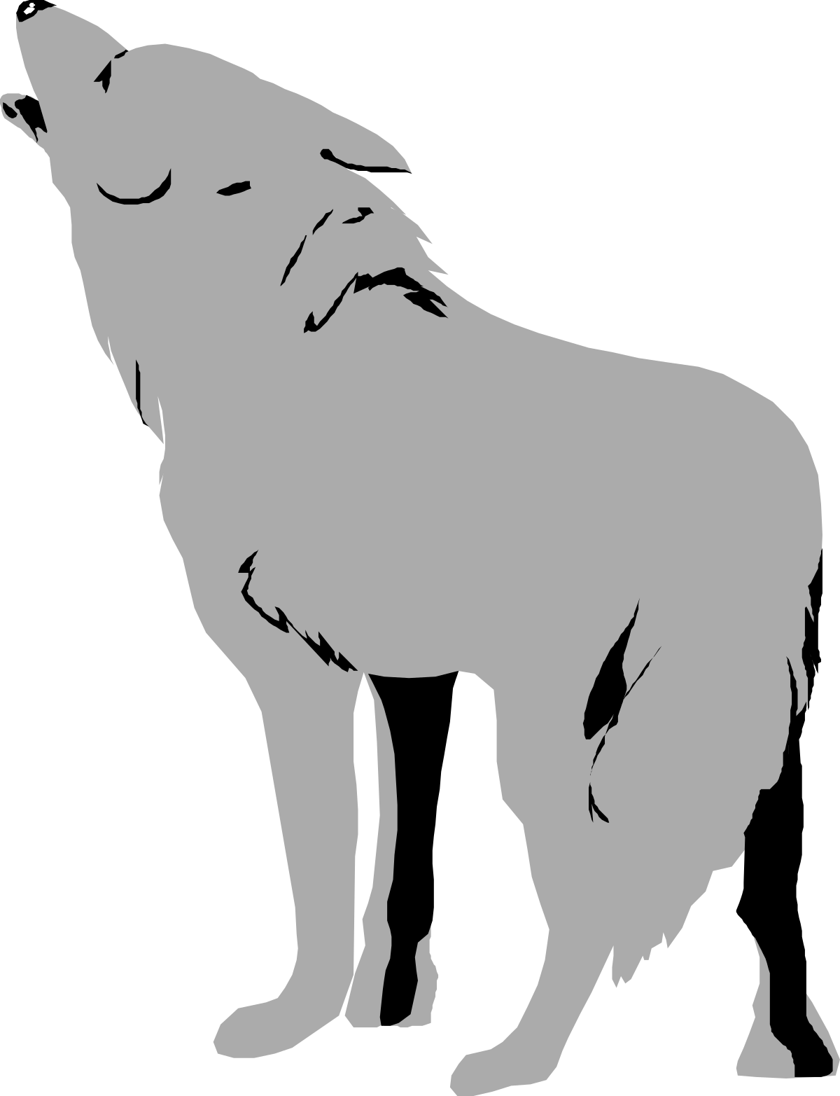 wolf silhouette clipart free clipart clip art png transparent Wolf Silhouette Clipart: Free Vector Graphics for Creative Projects