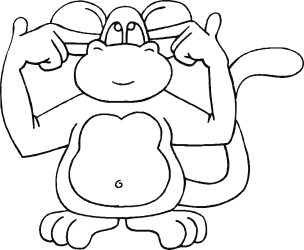 Cartoon Character with Big Smile Clipart for Fun Designs