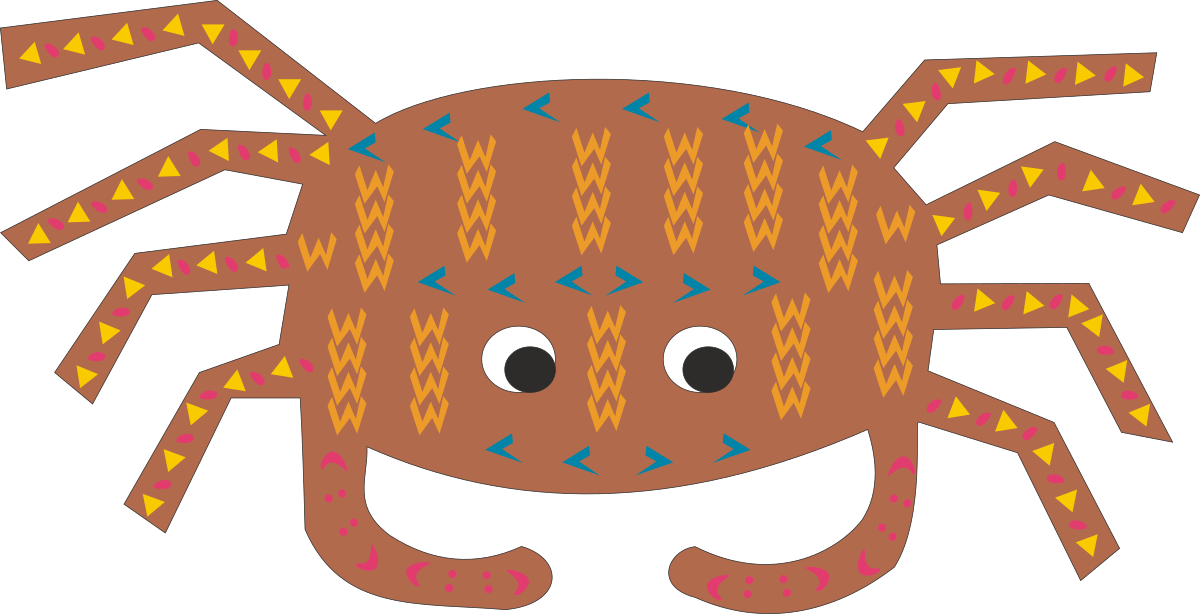 a spider with a big eyes and a long tail clip art png transparent Big-Eyed Spider with Long Tail Clipart for Creative Projects