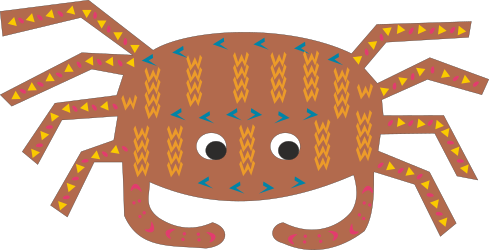 Big-Eyed Spider with Long Tail Clipart for Creative Projects