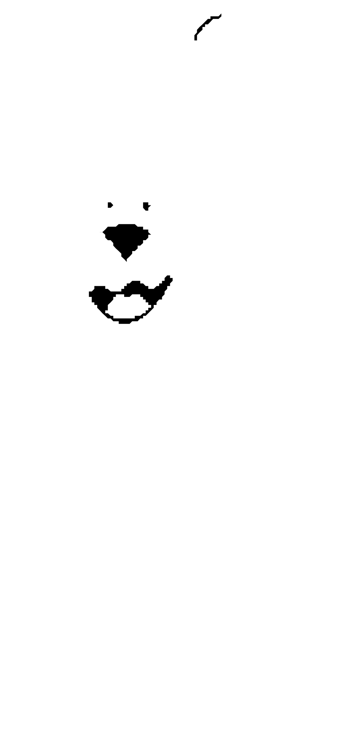 White Rabbit Silhouette on Black Background - Captivating Clipart for Your Projects