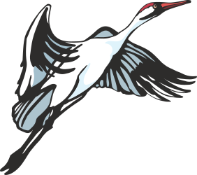 White Bird Flying in the Air Clipart - Perfect for Nature and Freedom Themes
