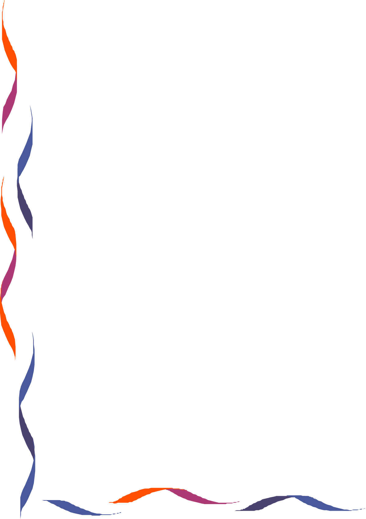 a black background with a colorful border clip art png transparent Colorful Border Clipart on Black Background for Creative Designs