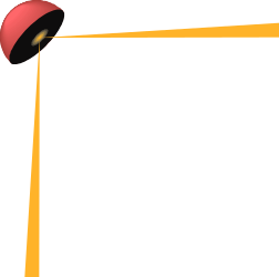 Vibrant Red Apple on a Bright Yellow Strip - Clipart for Creative Projects