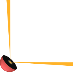 Yellow Frame with Red Heart Clipart - Borders & Corners Design