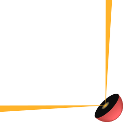 Yellow Frame with Red Apple Clipart - Decorative Borders & Corners