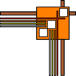 Yellow and Orange Cross Clipart - Decorative Borders and Corners Designs