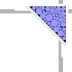 Blue and White Triangle Clipart with Arrow - Borders and Corners Design