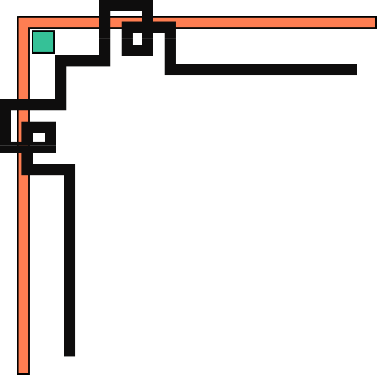 a square with a green and orange border clip art png transparent Green and Orange Border Clipart - Square Design for Creative Projects