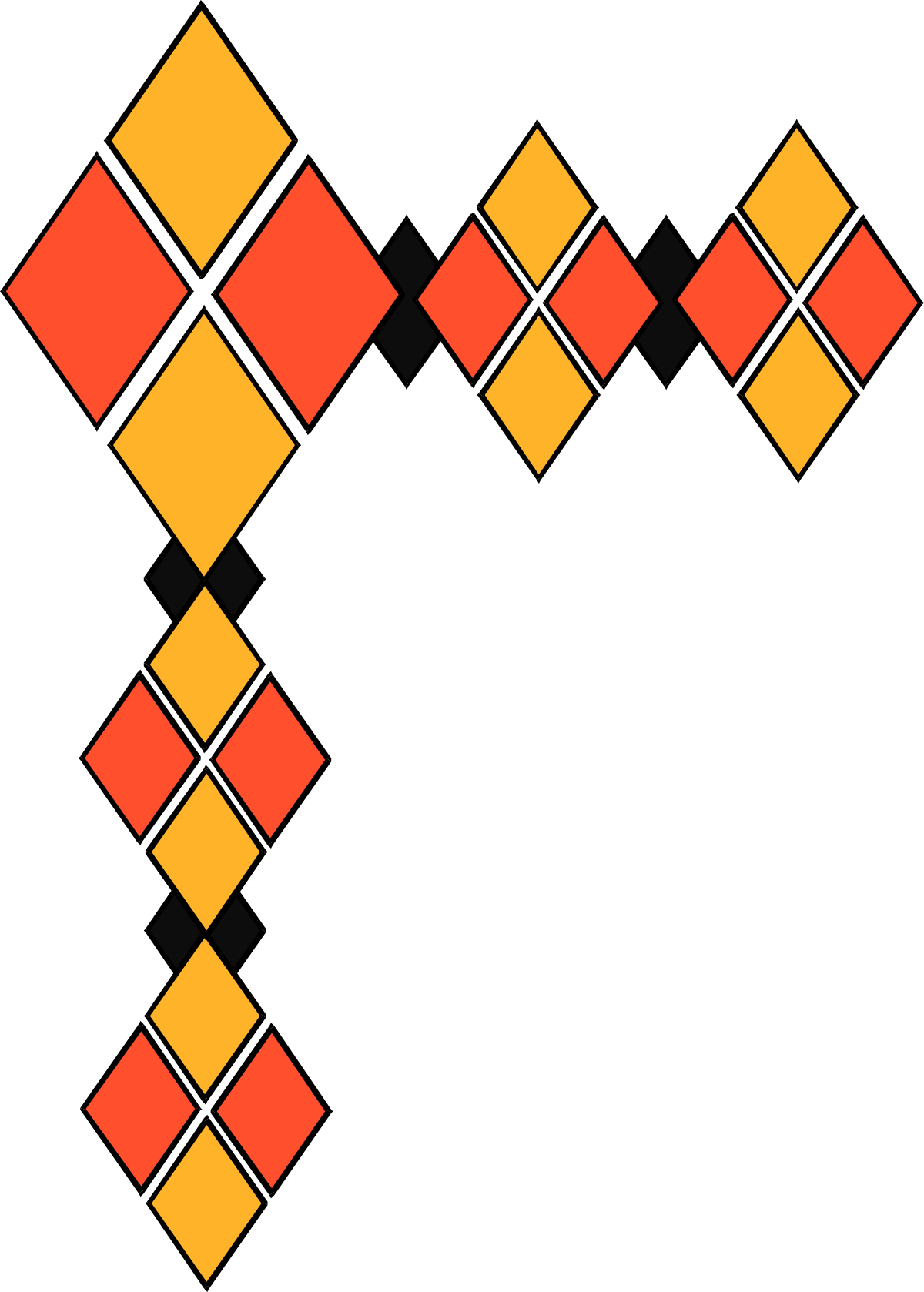 a yellow and red diamond shape clip art png transparent Yellow and Red Diamond Shape Clipart - Stylish Borders and Corners