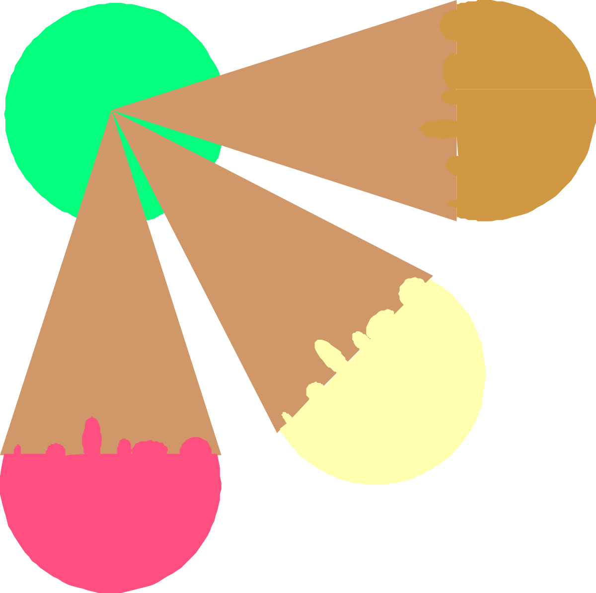 a group of three colored circles with one circle in the middle clip art png transparent Colorful Circles Borders and Corners Clipart - Dynamic Designs