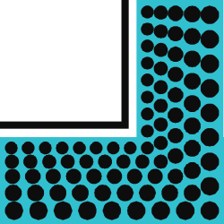 Black and Blue Circular Frame: Stylish Borders and Corners Clipart