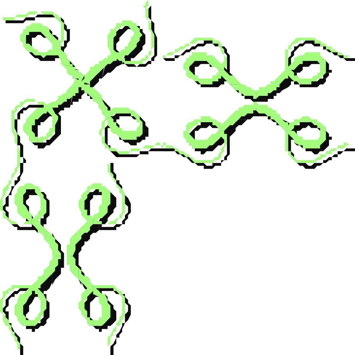 Molecule Structure Clipart - Borders and Corners Design