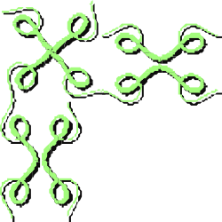 Molecule Structure Clipart - Borders and Corners Design