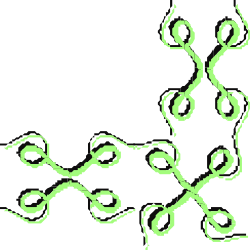 Molecule Diagram Clipart: Borders and Corners for Educational Use