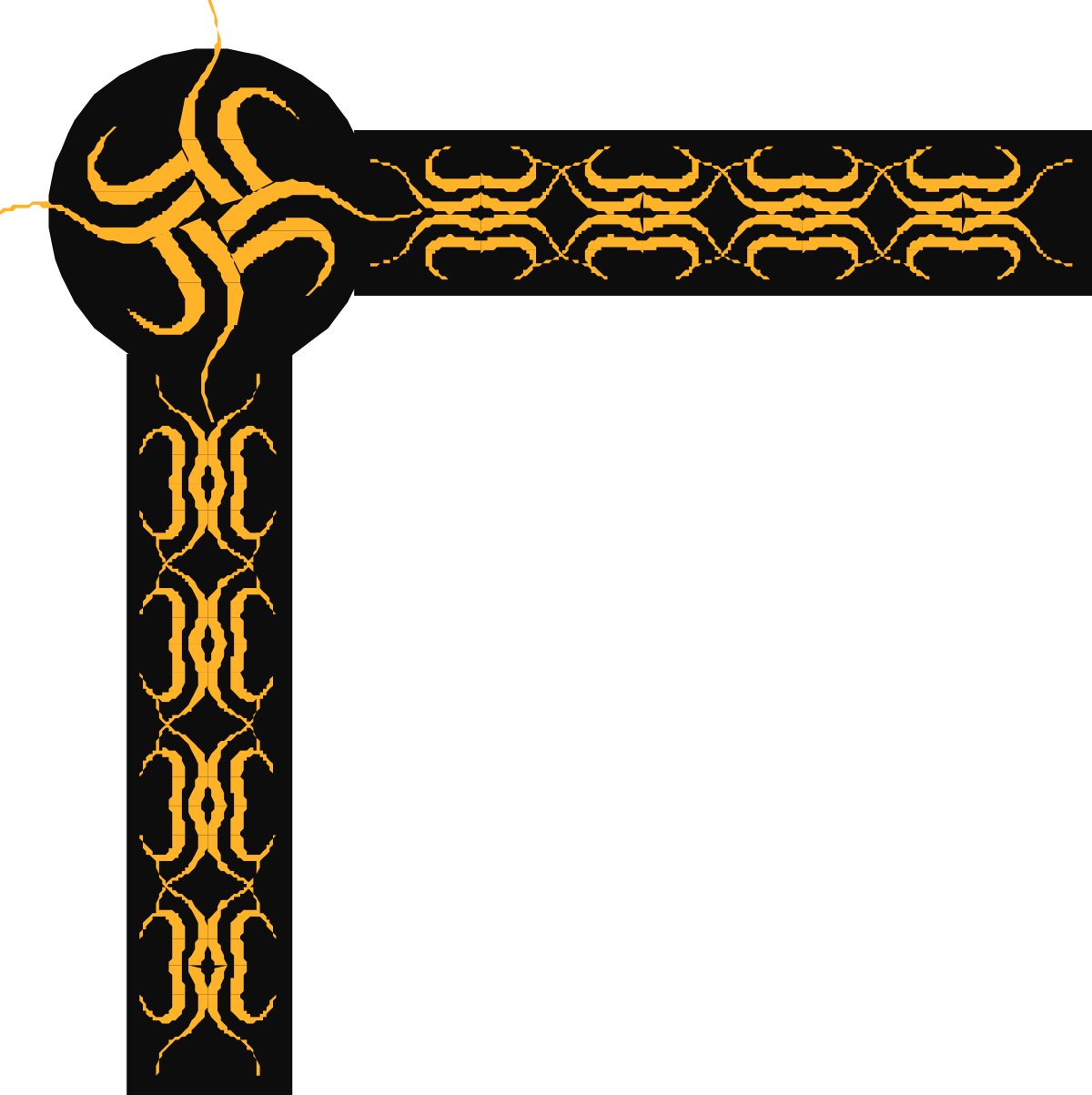 a frame with a gold border clip art png transparent Gold Border Frame Clipart: Elegant Corner Accents for Creative Designs