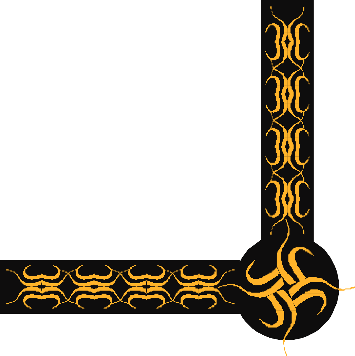 a gold frame with a black background clip art png transparent Elegant Gold Frame Design with Black Background Clipart