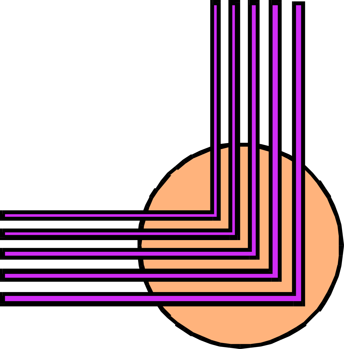 Borders and Corners: New York School of Music Logo Clipart