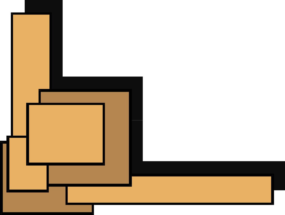 a hand pointing up to the left side of a square clip art png transparent Pointing Hand Clipart - Upward Left Direction with Borders and Corners