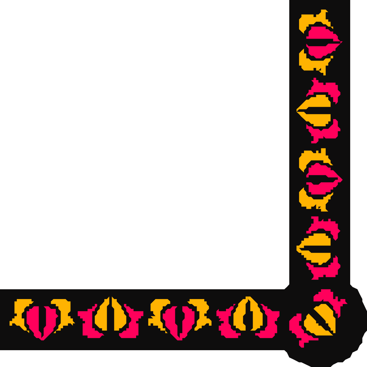 Vibrant Red and Yellow Border Clipart - Perfect for Frames and Decorations