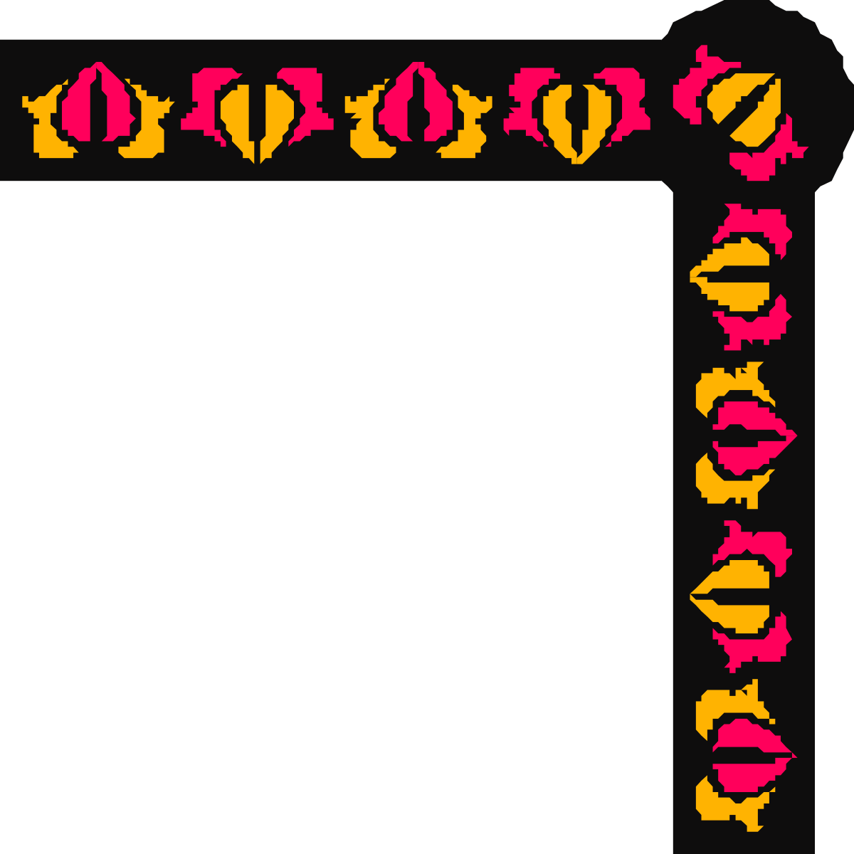 Red and Yellow Decorative Borders and Corners Clipart Collection