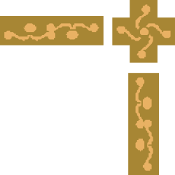 Borders and Corners Clipart with Cross Design - Perfect for Creative Projects