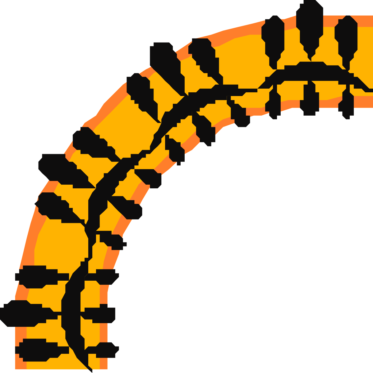 Yellow and Black Pattern Circle Clipart - BORDERS & CORNERS Designs