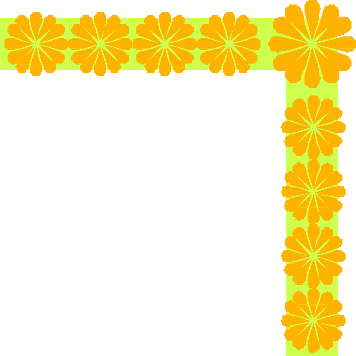 a square frame with flowers on it clip art png transparent Flower Frame Clipart - Elegant Square Borders and Corners Design
