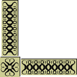 Elegant Black and White Square Borders and Corners Clipart