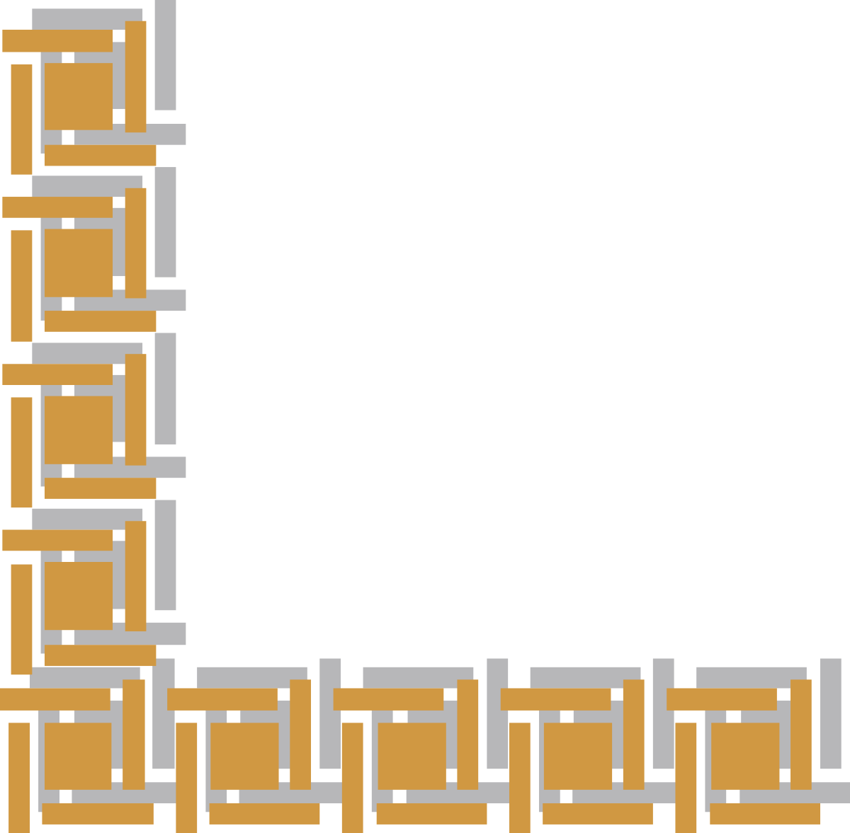 a pixel pixel with a square and a square in the middle clip art png transparent Borders and Corners Clipart: Pixel Art Square Designs